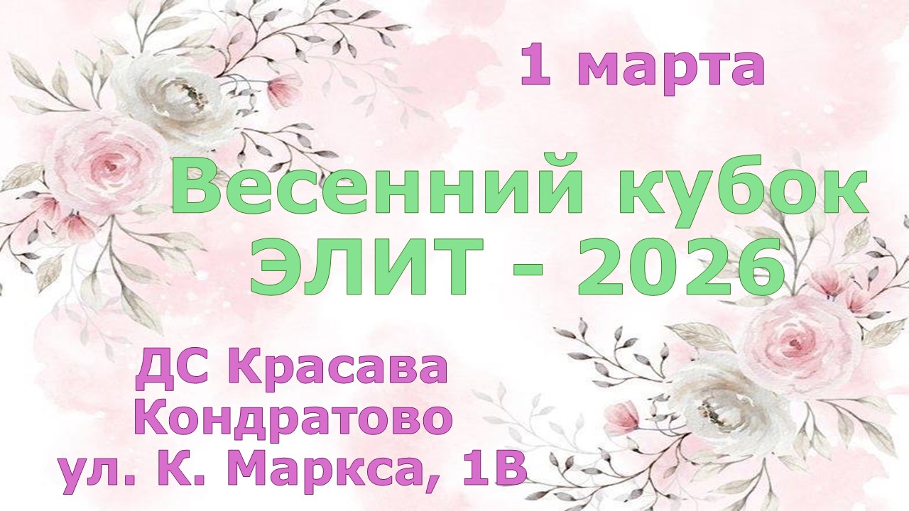 Весенний кубок Элит 2026